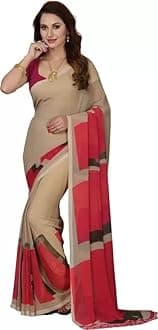 Yashika Women Georgette Standard Length Saree