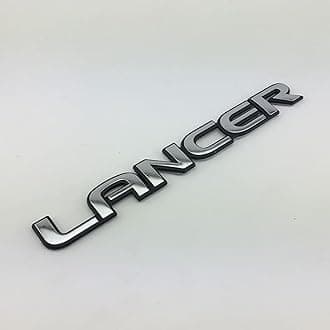 Car Emblems for Mitsubishi Lancer, Badge Decal Stickers Trim Logo Sign Sticker Hood Rear Trunk Side Door Window Emblem Styling Decoration Accessories, Vehicle Emblems,Black