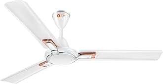 Orient Electric 1200 mm Apex Prime| 5 years warranty by Orient | 350 RPM motor speed| Rust-proof Aluminium blades| Decorative ring & trims| White, pack of 1