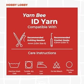 Yarn Bee 3 - Light Cotton Yarn - Soft Skein - 335 Yards - Ideal for Crocheting & Knitting - Craft Supplies - Citrus Grove