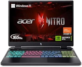Acer Nitro 16 Gaming Laptop | AMD Ryzen 9 7940HS Octa-Core CPU | NVIDIA GeForce RTX 4070 Laptop GPU | 16" WQXGA 165Hz IPS Display | 16GB DDR5 | 1TB Gen 4 SSD | Wi-Fi 6E | RGB Backlit KB | AN16-41-R5KC