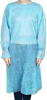 Dealmed Blue Isolation Gown – Disposable Medical Gowns, Latex-Free, Perfect for Hospitals, Medical Facilities, and Physicians’ Offices (Case of 50)
