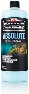 Absolute Rinseless Wash - Premium Soap Alternative; Unique Polymers Encapsulate and Emulsify Dirt; Softens Water; Safe on Paint, Coatings, PPF (1 Quart), Light Blue