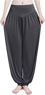 ARJOSA Women's Yoga Harem Pants Flare Loose Baggy Wide Leg Lounge Pajama Bottoms
