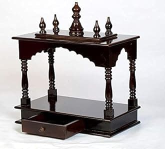 Kamdhenu art and craft Wooden Temple/Home Temple/Pooja Mandir/Pooja Mandap/Temple (SM4P)