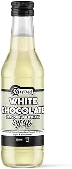 White Chocolate Flavour milkshake syrup 250ml JB Syrups