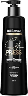- TRESemme Silk Press Smoothing Shampoo 375ml | Sulfate-Free Shampoo | Salon-Like Straight Hair