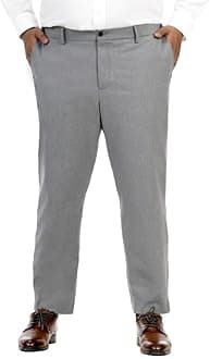 The Pant ProjectStretchable Formal Pants for Plus Size Men | Stylish Slim Fit Luxury PV Lycra Men's Wear Trousers for Office or Party | Mens Fashion Dress Trouser Pant