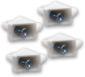 Replacement Shelf Support for IKEA PAX BILLY KOMPLEMENT Compatible with Bracket Wardrobe Holder Shelves (White, Pack of 4)