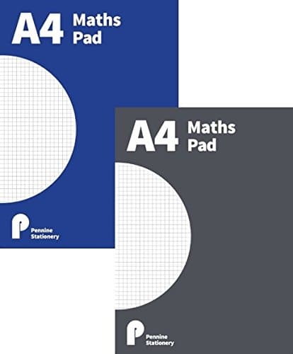 A4 Maths Pad 100 Pages 70gsm - BLUE or GREY