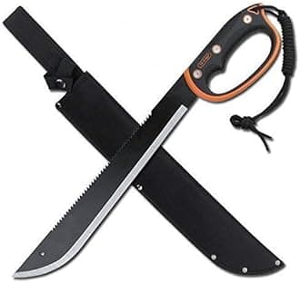 Snake Eye Tactical Full-Tang Machete – Heavy Duty Fixed Blade Survival Tool with Reinforced Nylon Sheath for Camping, Hunting, and Bushcraft