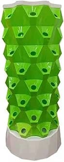 ZCBYBT Hydroponics Growing System Vertical Tower Hydroponic Kit Gardening System with 80 Grow Sites, for Fruit Vegetable Plant Flower,Green [Energy Class A]