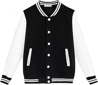 Koverify Solid unisex Varsity Jacket For men and Women/Baseball Jacket/University Jacket