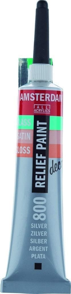 RELIEF (Gutta Outliner) PAINT SILVER - 20ml