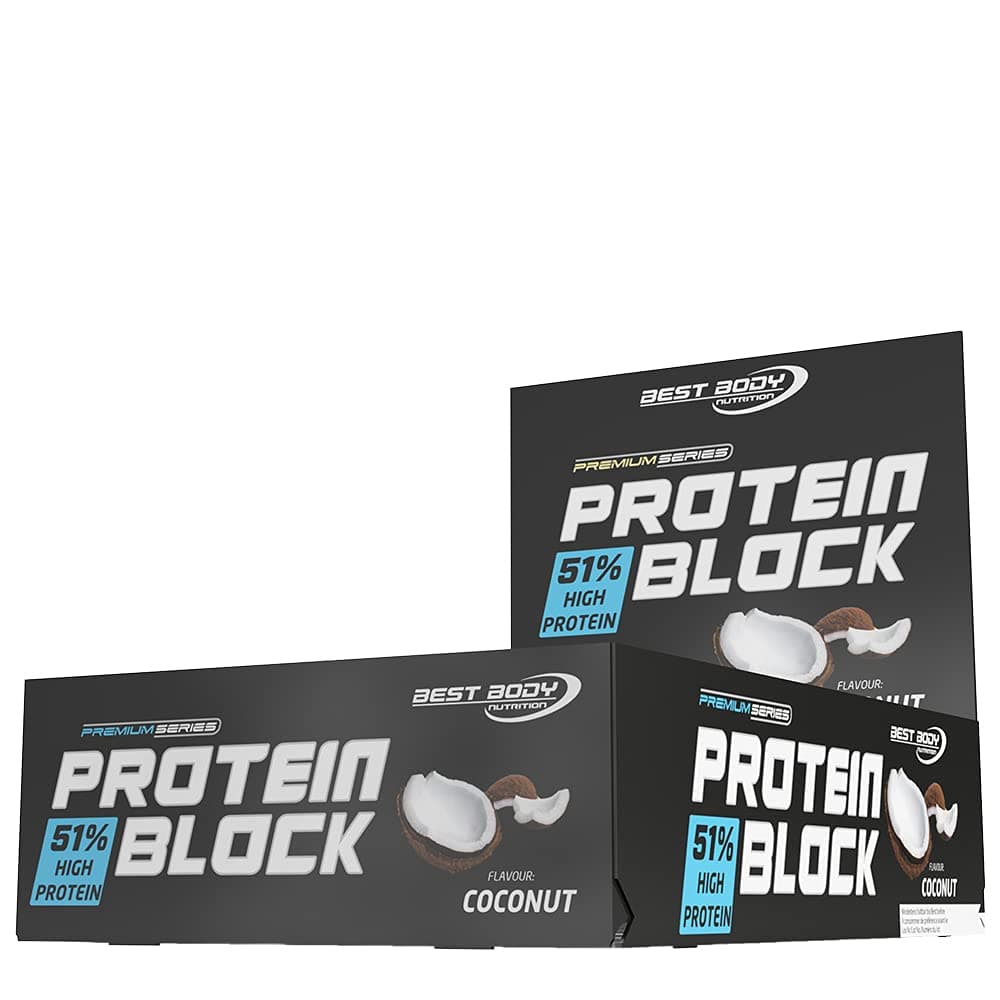 BBN Hardcore Protein Block (15x90g) Coconut