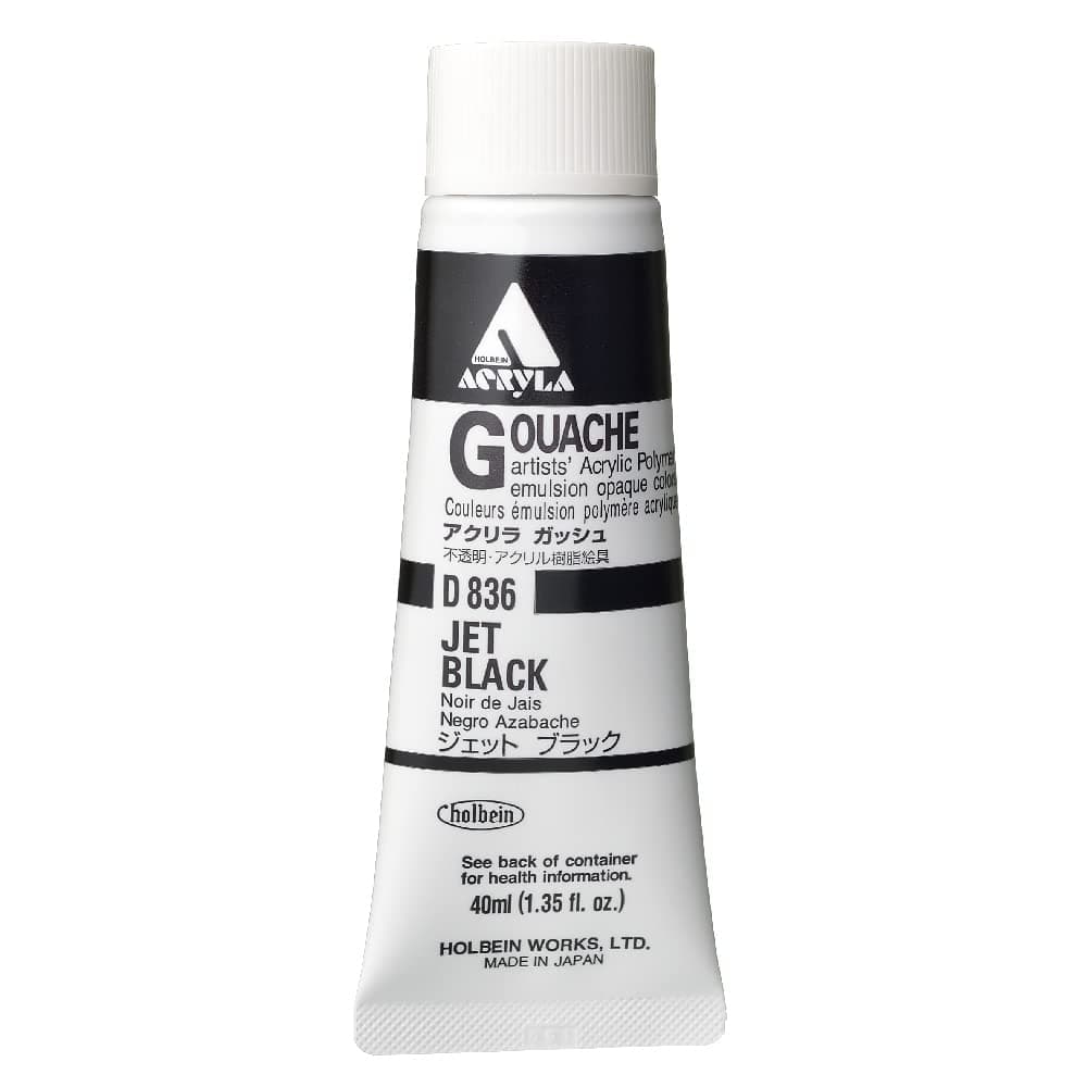 Acryla Gouache 40ml Jet Black