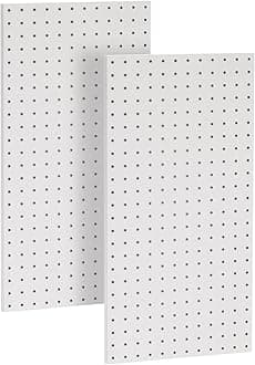 Ultrawall 2 Pcs Metal Pegboard Wall Panels, Peg Boards for Garage Tool Storage