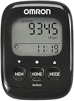 Walking Style IV Step Counter - Pocket Size Pedometer, Active Mode & Calorie Calculation, Large Buttons and Large Display and Highly accurate with 3D sensor