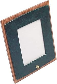 Leather Desk Set - Leather Organizer Desk Set - Walnut Wood Desk Set - Office Product - Office Desk Accessories - Home Office Accessories - Desk Supplies - Desk Accessories Set - 11 PCS (Green)