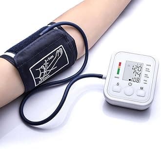 Digital Blood Pressure Monitor Medical BIHS Approved Blood Pressure Machine Upper Arm BP Cuff for Home Use Heart Rate Hypertension BP Monitor Clinically Validated Accurate Results & Memory