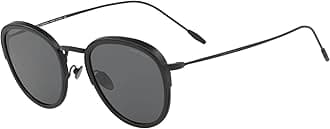 Armani Men's 0AR6068 300187 50 Sunglasses, Black/Grey, Black/Grey, 50