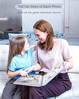 Popotop Photo Album 4x6-300 Photos Linen Cover Photo Books with 300 Horizonta...