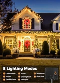 Solar String Lights Outdoor, Extra Long 72FT 200 LED Solar Powered String Lights with 8 Lighting Modes, Waterproof Solar Patio Lights, Solar String Lights for Outside Tree Balcony Gazebo, Warm White