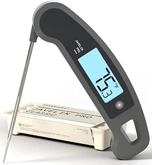 – PX1D Javelin PRO Duo Ultra Fast Professional Digital Instant Read Meat Thermometer for Grill and Cooking, 110cm Probe, Auto-Rotating Backlit Display, Splash Resistant – Sesame