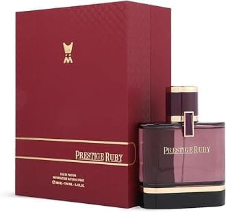 Almajed for Oud Prestige Ruby Eau De Parfum - A unique, harmonious blend of amber and fresh - 100 ml