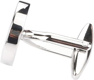 Dannyshi Mens Classic Stainless Steel Initial Cufflinks 26 Alphabet Initial Letter Cufflinks Business Wedding Shirts A-Z