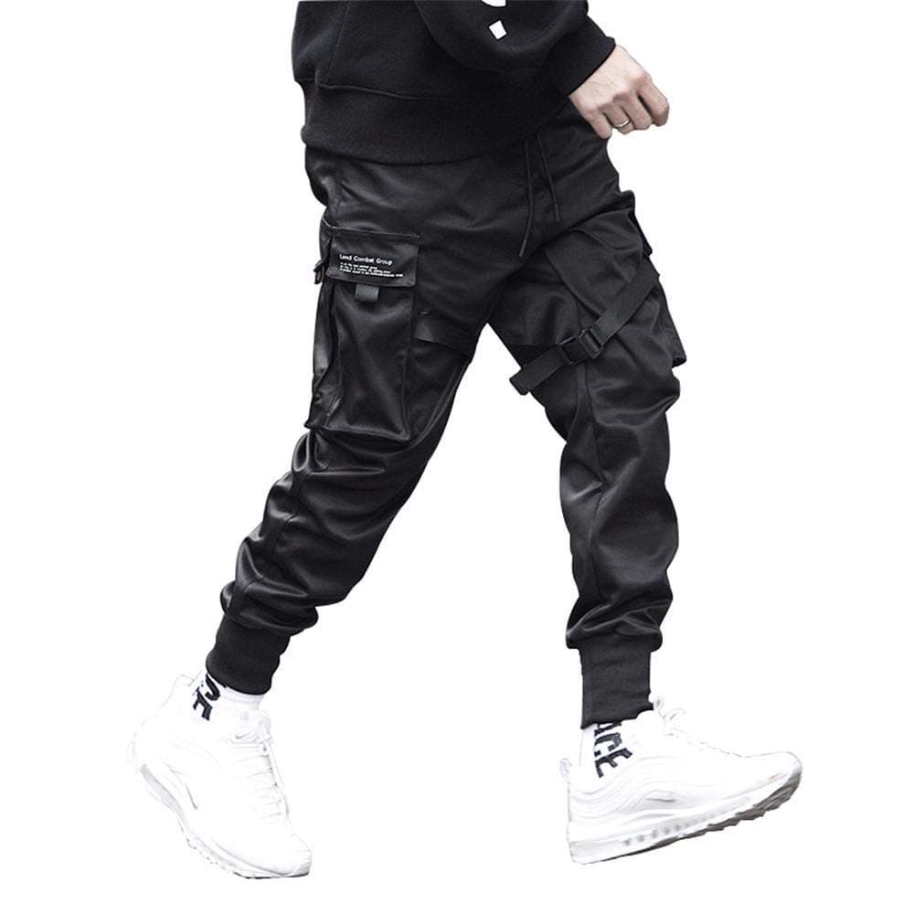 Streetwear Men's Techwear Pants with Straps