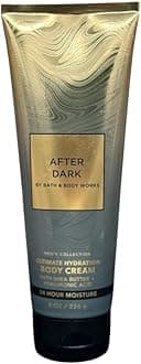 Bath & Body Ultimate Hydration Body Cream with Shea Butter, 8 Oz. - Men's Collection (Full Size, After Dark)