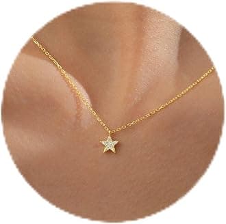 Gold Necklace for Women-14k Gold Plated Infinity Necklace Star Of David Necklace Evil Eye Cross Pendants Heart Dainty Gold Necklace For Women