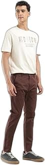 Levi's Men's Brown Slim Tapered Fit Chino Trousers