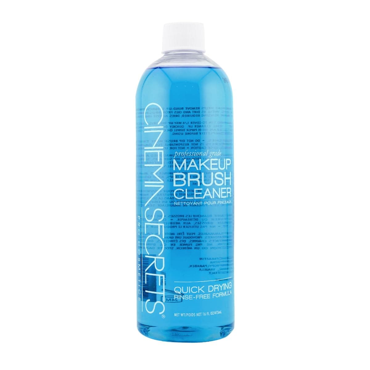 Original Blue Vanilla Makeup Brush Cleaner Solution - Professional Cleanser for Makeup Brushes - Quick-Drying, Rinse-Free Formula - Removes Stubborn Waterproof Make Up