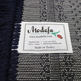 Modefa Velvet Prayer Rug | Free Car Hanger | Janamaz Sajjadah Musalla | Thick Plush Wide - Topkapi (Blue)