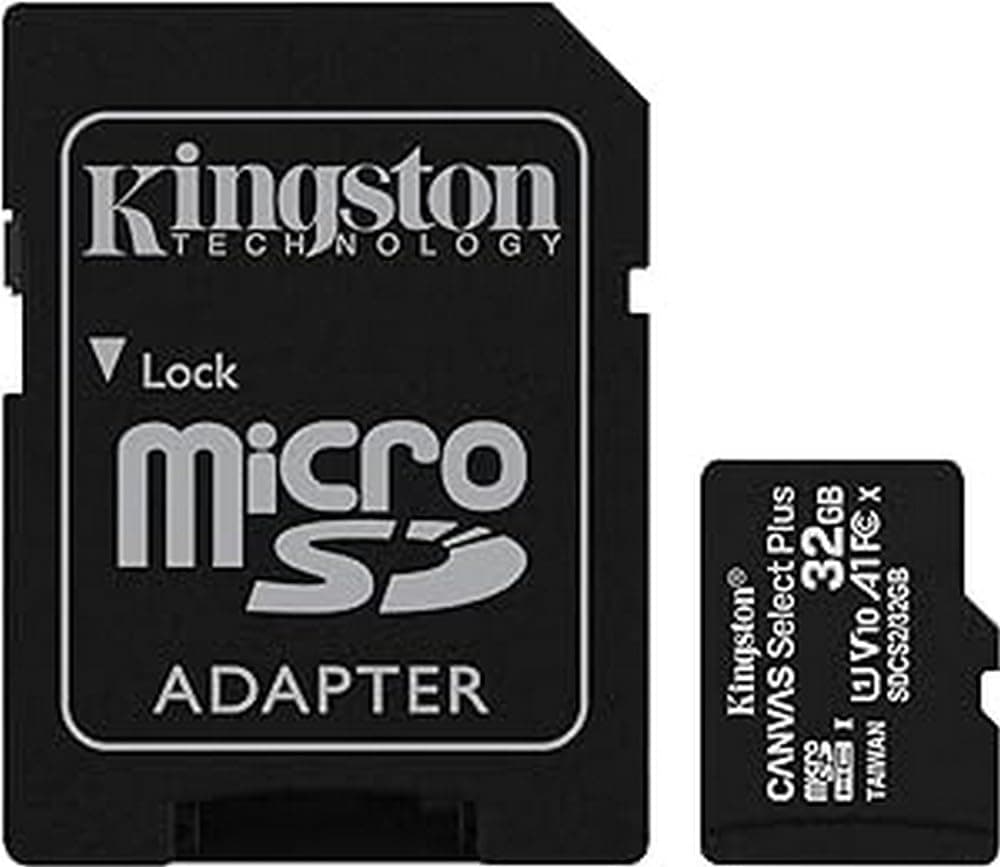 Kingston Canvas Select Plus microSD Card SDCS2/32 GB Class 10 (SD Adapter Included)