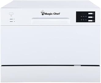 MCSCD6W5 Energy Star 6-Place Setting 6 Plate Countertop Dishwasher, White