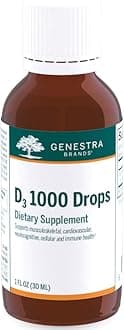 Genestra Brands D3 1000 Drops | Liquid Vitamin D Supplement | 1 fl. oz.