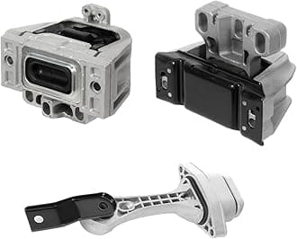 OCPTY 3PCS Engine Motor Mount and Transmission Mount Set Compatible for Volkswagen VW Jetta 1999-2005, Golf 1999-2006, Beetle 1999-2005, L4 1.8L 1.9L 2.0L # A6929 A6935 A6930