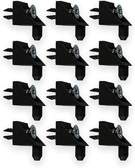 Replacement Shelf Support Suitable for IKEA PAX BILLY KOMPLEMENT Compatible with Bracket Wardrobe Holder Shelves (Black, Pack of 12)