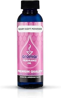 AROMAR Premium Fragrance Oil, Baby Soft Powder Scent 2oz. Bottles