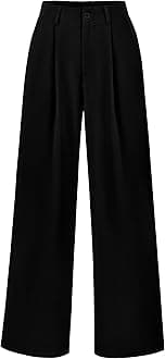 Wide Leg Pants for Women Trendy 2026 Fall High Waisted Business Casual Outfits Work Pant Trousers