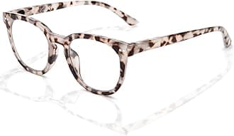 LianSan Reading Glasses for Women - Stylish Blue Light Blocking Computer Readers with Spring Hinge(Leopard,1.0x)
