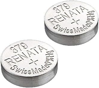 2 x Renata Watch Battery - Swiss Made Silver Oxide Renata Batteries - Renata 379 (SR521SW)