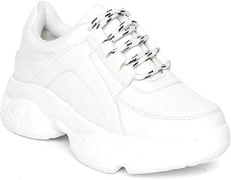 VendozWomen Premium White Casual Shoes Sports Shoes Sneakers