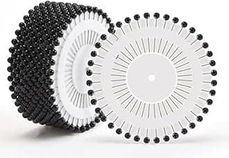 GNR Pack of 120 Black Color Steel Head Pins for Tailoring and Dress Making, Patch Work Hijab and Scarf Pins etc (Black Color)