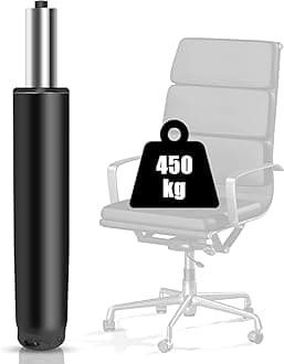 - Baasha Contemporary Office Gas Lift, 1000 lbs (450 kg), Height Adjustable, Black, Alloy Steel
