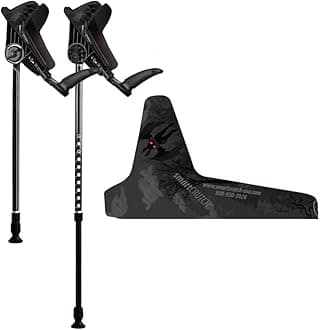 smartCRUTCH Local Artist Series Ergonomic Custom Forearm Crutches for Adults, Multiple Colors, Adjustable Forearm Rotates 15-90 Degrees - Heights 5'4" to 5'9" - 265 lbs Non Weight Bearing