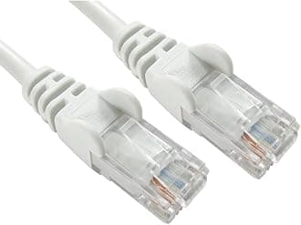 1.5m WHITE Network Cable - CAT5e - RJ45 - Ethernet - Patch - LAN - Router - Modem - 10/100 50 PACK